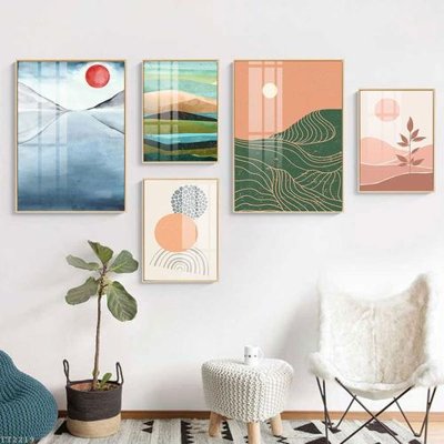 File tranh gốc File tranh treo 5 tấm tối giản Minimalist Art TT2219 (bản đẹp) độc quyền