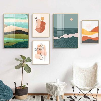 File tranh File tranh treo 5 tấm tối giản Minimalist Art TT2356 (ảnh gốc) cho in ấn kỹ thuật số