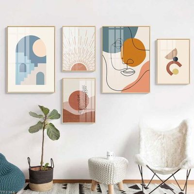 Download file File tranh treo 5 tấm tối giản Minimalist Art TT2366 (chất lượng in ấn)