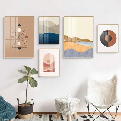 File tranh File tranh treo 5 tấm tối giản Minimalist Art TT2408 (ảnh gốc) in trần xuyên sáng