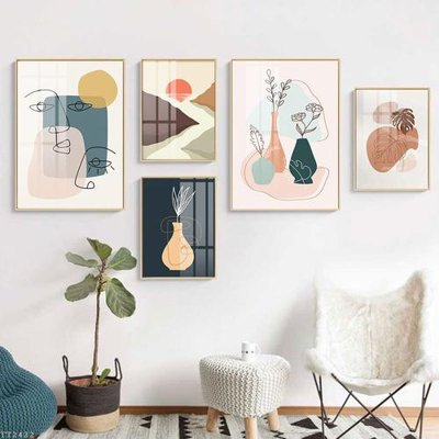 File gốc File tranh treo 5 tấm tối giản Minimalist Art TT2422 (ảnh rõ nét) để in