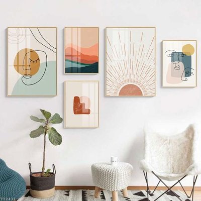 Tải file File tranh treo 5 tấm tối giản Minimalist Art TT2431 (gốc) làm file tranh quảng cáo