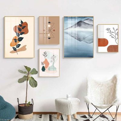 File tranh File tranh treo 5 tấm tối giản Minimalist Art TT2440 (ảnh gốc) cho in ấn kỹ thuật số