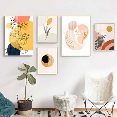 File gốc File tranh treo 5 tấm tối giản Minimalist Art TT2465 (ảnh chi tiết) để in lụa