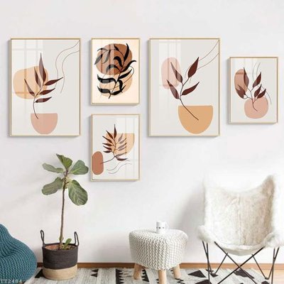 File tranh File tranh treo 5 tấm tối giản Minimalist Art TT2484 (gốc) chủ đề thành phố