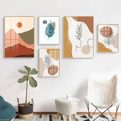 File gốc File tranh treo 5 tấm tối giản Minimalist Art TT2489 (ảnh rõ nét) để in