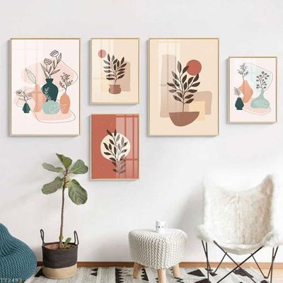 File gốc File tranh treo 5 tấm tối giản Minimalist Art TT2493 (ảnh rõ nét) để in