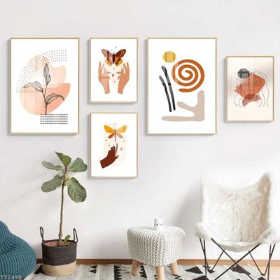 Mua file gốc File tranh treo 5 tấm tối giản Minimalist Art TT2498 (PSD) tại Filetranh.com