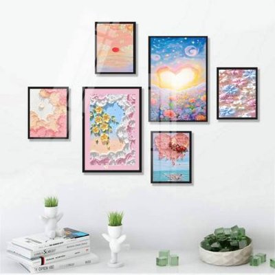 Tải file gốc File tranh bộ 6 tấm hoa décor 5D TT25057 (bản PSD) chỉnh sửa được