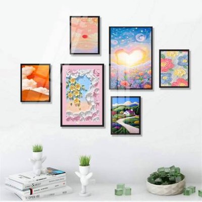 Tải file File tranh bộ 6 tấm hoa décor 5D TT25070 (gốc) in trên mọi chất liệu