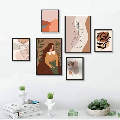 File in trần File tranh treo bộ 6 tấm tối giản Minimalist Art TT3004 (bản gốc) trời sao