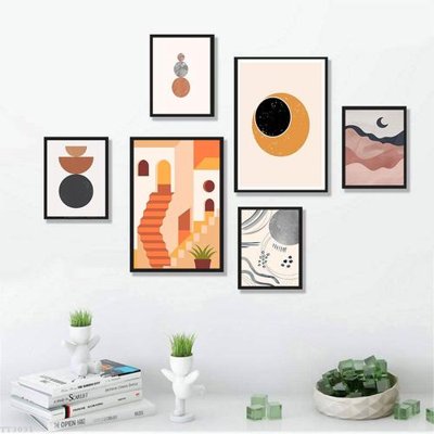 File tranh File tranh treo bộ 6 tấm tối giản Minimalist Art TT3031 (gốc) chủ đề trẻ em