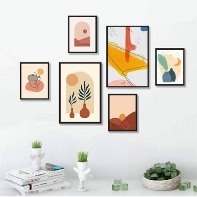 File PSD File tranh treo bộ 6 tấm tối giản Minimalist Art TT3108 (gốc) tách lớp chi tiết