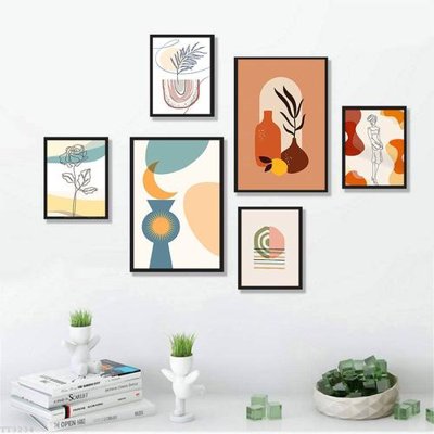 File gốc File tranh treo bộ 6 tấm tối giản Minimalist Art TT3234 (chuẩn CMYK) cho nhà in