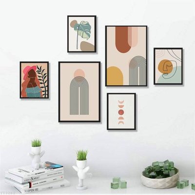 Download file File tranh treo bộ 6 tấm tối giản Minimalist Art TT3262 (gốc) in mica đèn LED