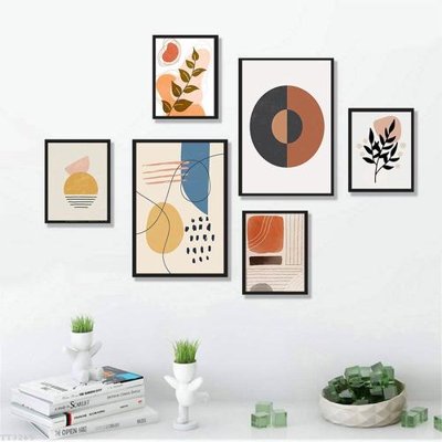File tranh File tranh treo bộ 6 tấm tối giản Minimalist Art TT3265 (bản gốc) in canvas