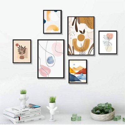 File gốc File tranh treo bộ 6 tấm tối giản Minimalist Art TT3273 (in mica) làm quà tặng