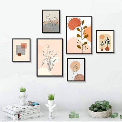 File tranh File tranh treo bộ 6 tấm tối giản Minimalist Art TT3414 (ảnh gốc) cho in ấn kỹ thuật số