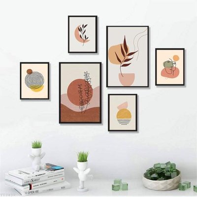File gốc File tranh treo bộ 6 tấm tối giản Minimalist Art TT3437 (chủ đề hiện đại) trang trí
