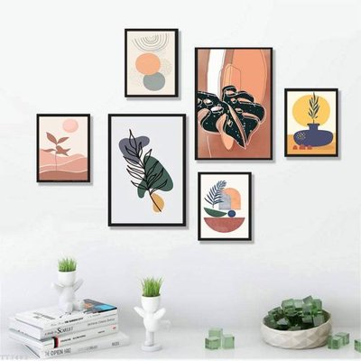 File gốc File tranh treo bộ 6 tấm tối giản Minimalist Art TT3482 (PNG) chất lượng cao