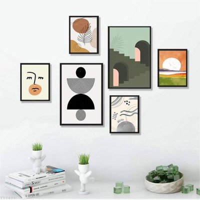 File PSD File tranh treo bộ 6 tấm tối giản Minimalist Art TT3495 (bản gốc) độ phân giải cao