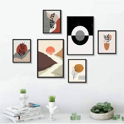 Download file tranh File tranh treo bộ 6 tấm tối giản Minimalist Art TT3506 (file gốc PSD)