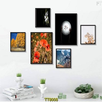 File gốc in mica File tranh bộ 6 tấm TT80008 chất lượng