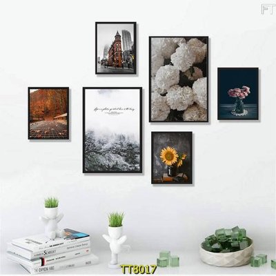 File ảnh File tranh bộ 6 tấm TT80017 (gốc) dùng in Pano