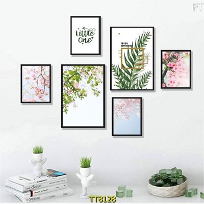 File gốc in ấn File tranh bộ 6 tấm TT80128 độ phân giải cao