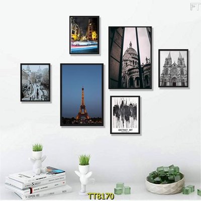 Tải file File tranh bộ 6 tấm TT80170 (gốc) làm tranh treo tường
