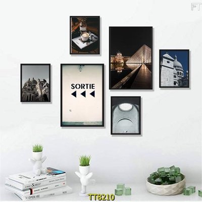 File gốc File tranh bộ 6 tấm TT80210 (PNG) chất lượng cao