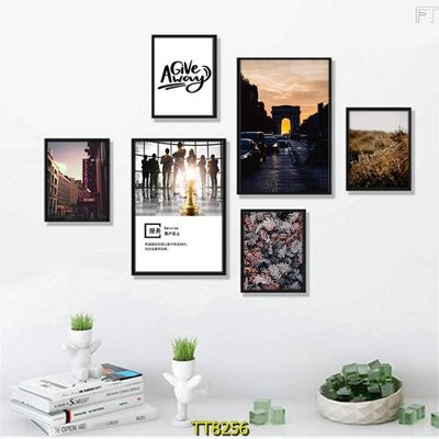 File tranh File tranh bộ 6 tấm TT80256 (bản gốc) in canvas