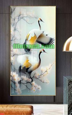 File tranh gốc File gốc in bộ tranh decor treo tráng gương canvas TTH9 (bản đẹp) độc quyền