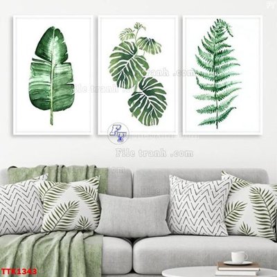 File gốc File bộ tranh treo tường decor TTK1343 (cho in ấn) độc quyền