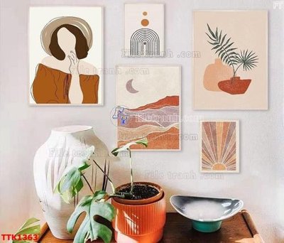File PSD File bộ tranh treo tường decor TTK1363 (chất lượng in ấn)