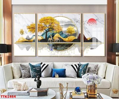 File PSD File bộ tranh treo tường decor TTK1464 (gốc) cho designer
