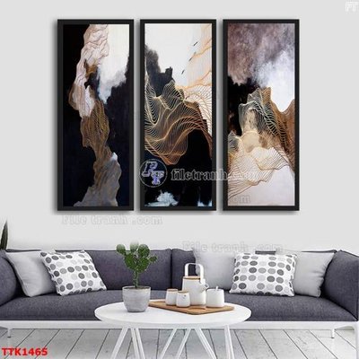 Ảnh gốc File bộ tranh treo tường decor TTK1465 (độ nét cao) in tráng gương