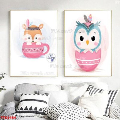 File in trần File bộ tranh treo tường decor TTK1484 (file gốc) xuyên sáng