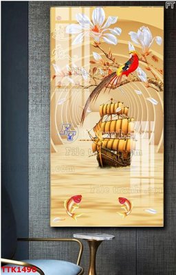 Tải file gốc File bộ tranh treo tường decor TTK1490 (in khổ lớn) không vỡ