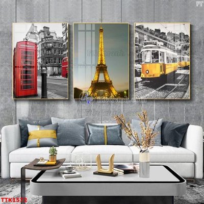 File ảnh File bộ tranh treo tường decor TTK1572 (gốc) trang trí khách sạn