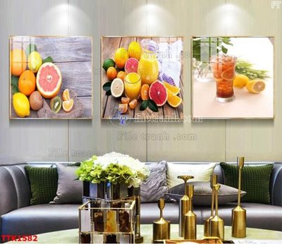 File in trần File bộ tranh treo tường decor TTK1582 (file gốc) phong thủy