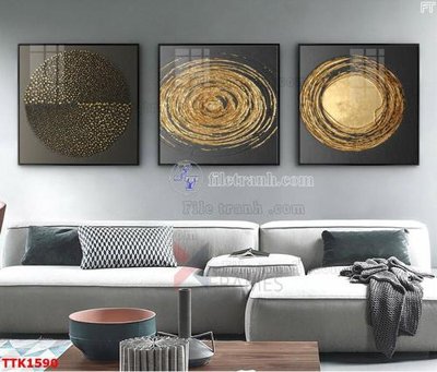 File tranh gốc File bộ tranh treo tường decor TTK1590 (bản quyền) độc đáo