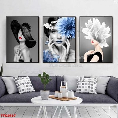 File ảnh gốc File bộ tranh treo tường decor TTK1617 không vỡ nét