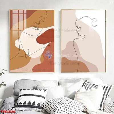 File in trần File bộ tranh treo tường decor TTK1629 (bản gốc 3D) sống động