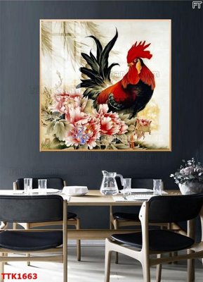 File in trần File bộ tranh treo tường decor TTK1663 (file gốc) phong thủy