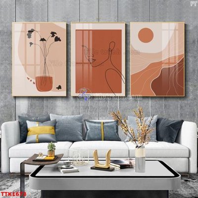 Download file File bộ tranh treo tường decor TTK1673 (gốc) in mica ốp bếp