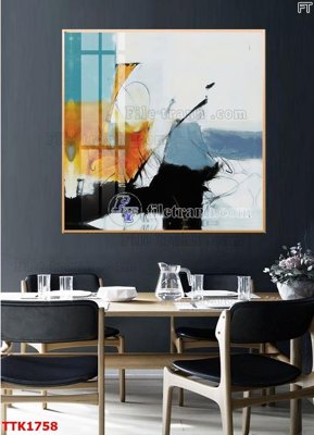 File in ấn File bộ tranh treo tường decor TTK1758 (bản gốc) sắc nét