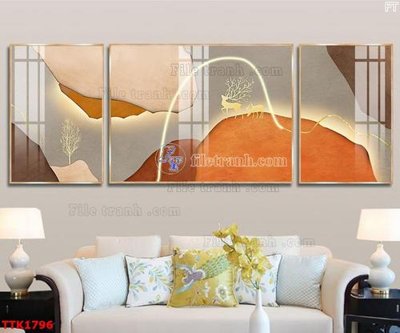 Tải về file gốc File bộ tranh treo tường decor TTK1796 (dùng cho in quảng cáo)