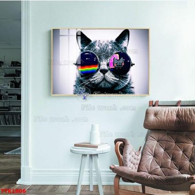 File in trần File bộ tranh treo tường decor TTK1806 (file gốc) hoa văn 3D