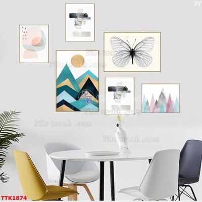 Tải file gốc File bộ tranh treo tường decor TTK1874 (in tráng gương) cao cấpFile gốc File bộ tranh treo tường decor TTK1874 (in ấn) phiên bản độc quyền
